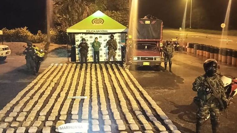 Incautan 600 kilos de marihuana en el norte del Cauca