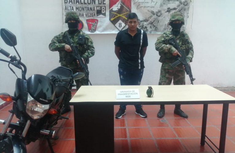 Capturan integrante de la Dagoberto Ramos en Corinto