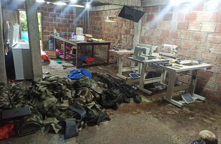 Ejército desmanteló taller de intendencia del GAO-r Rafael Aguilera